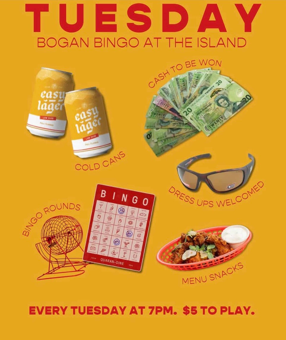 Tauranga: January Bogan Bingo Tuesday
