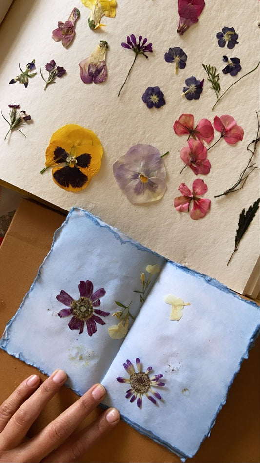 Auckland: July Pressed Floral Journal Creation